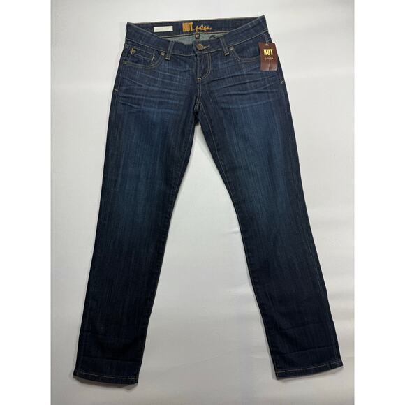 NWT Kut from the Kloth Women's Catherine Boyfriend Blue Jeans - Size 2P (28x27) - Picture 1 of 8